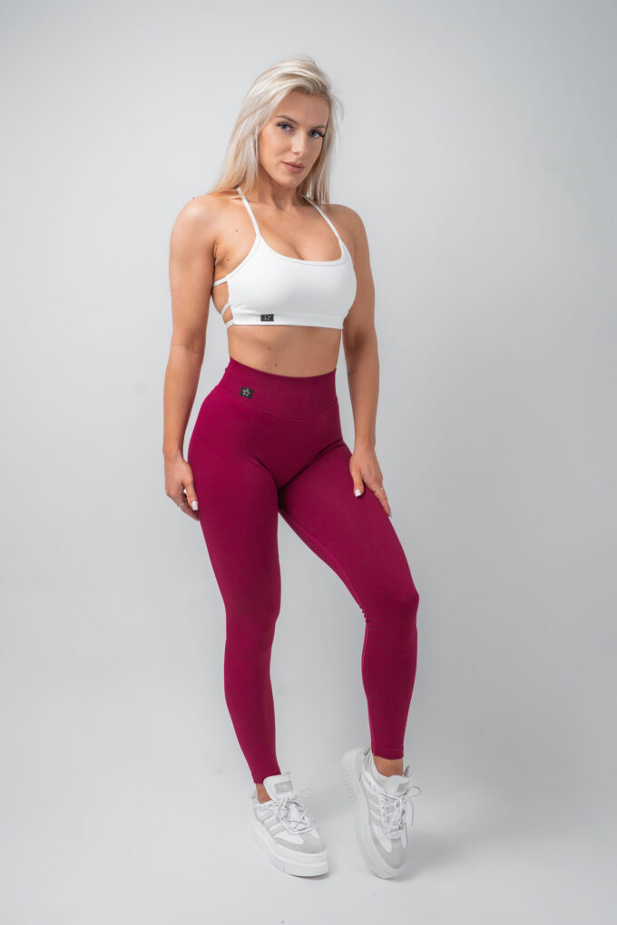 Legginsy bezszwowe push-up 2.0 fuksja