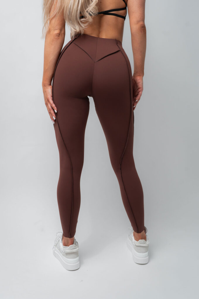 Legginsy Iconic Brązowe