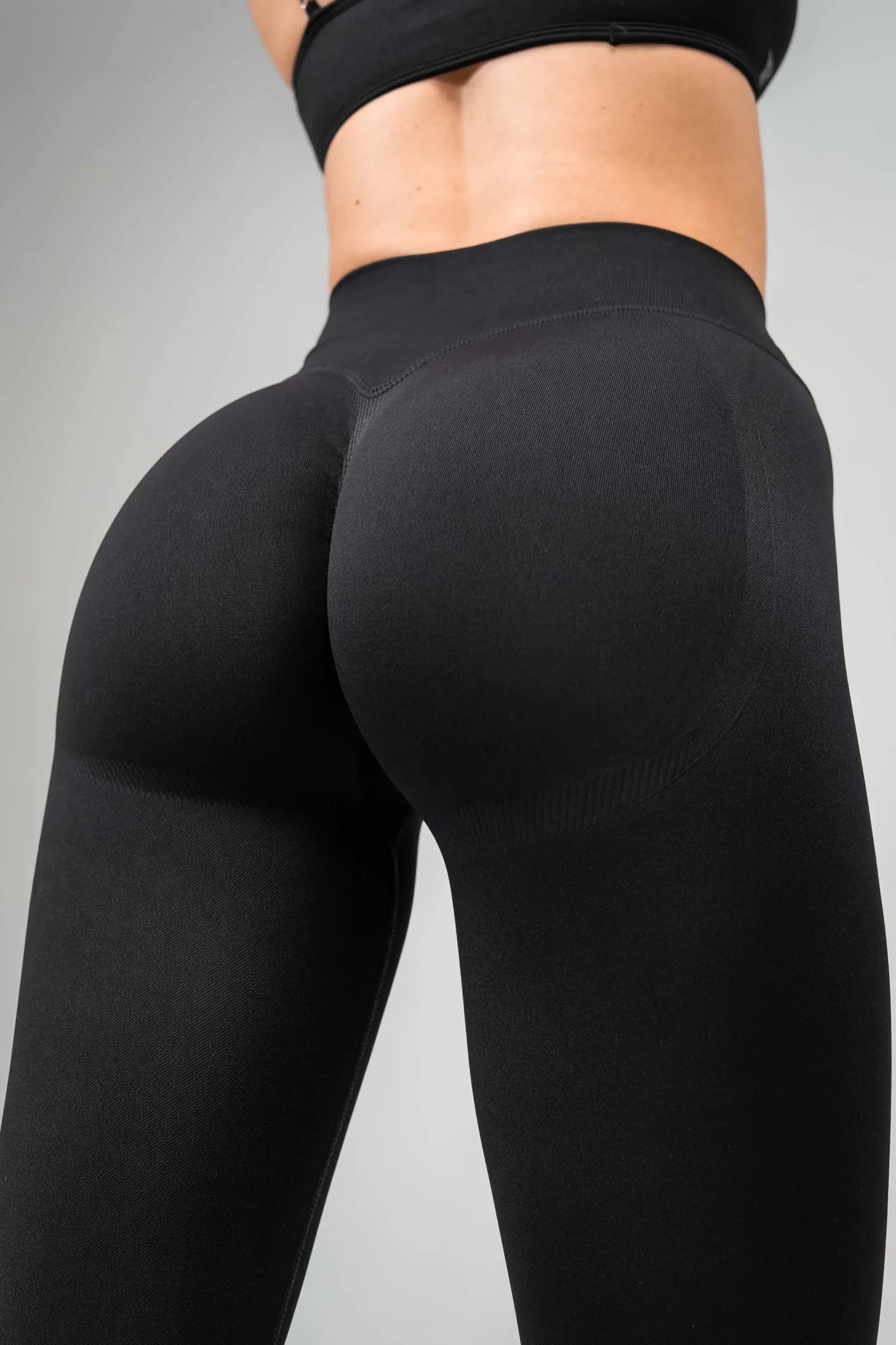 Legginsy bezszwowe ultra push-up 3.0 czarne