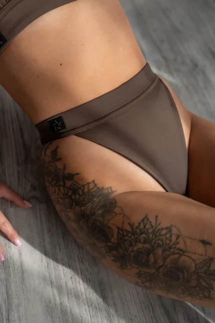 Figi pole dance push-up 2.0 brązowe